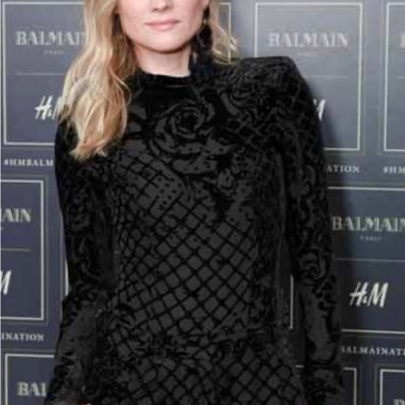 Balmain x H&M Black top size 32 XS - Picture 6 of 8